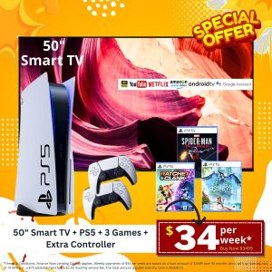 50" Smart TV + PS5 Package Deal