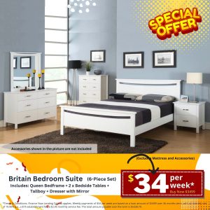 Britain Bedroom Suite Package Deal