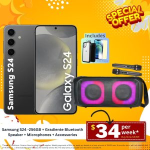Samsung Galaxy S24 256GB | Bluetooth Speaker Package Deal